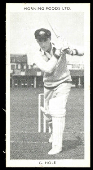 Morning Foods - 'Test Cricketers' #4 - G.B. Hole (South Australia) (1953) Morning Foods - 'Test Cricketers' #4 - G.B. Hole (South Australia) (1953)