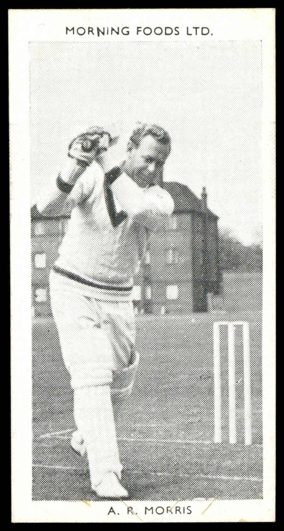 Morning Foods - 'Test Cricketers' #6 - A.R. Morris (New South Wales) (1953) Morning Foods - 'Test Cricketers' #6 - A.R. Morris (New South Wales) (1953)