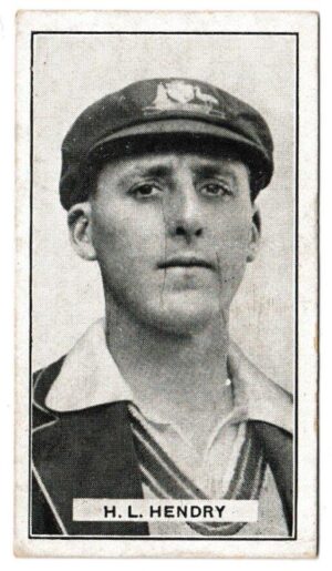Morris  (B) - 'Australian Cricketers' (1925) - Card #11 - H.L. Hendry (Victoria)