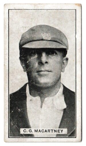Morris  (B) - 'Australian Cricketers' (1925) - Card #3 - C.G. Macartney (New South Wales)