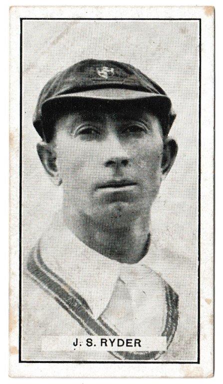 Morris (B) - 'Australian Cricketers' (1925) - Card #5 - J. Ryder (Victoria) Morris (B) - 'Australian Cricketers' (1925) - Card #5 - J. Ryder (Victoria)