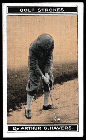 Morris - 'Golf Strokes Series' (1923) - Stance for Niblick out of Sand