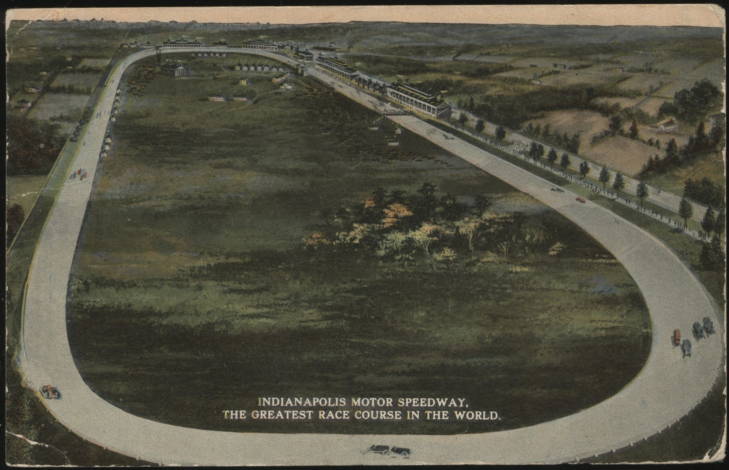 Majestic - 'Indianapolis Motor Speedway The Greatest Race Courrse in the World' (1915) - Used Postcard Majestic - 'Indianapolis Motor Speedway The Greatest Race Courrse in the World' (1915) - Used Postcard