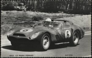 Valentine's - 'Phil Hill 1962 Ferrari at Le Mans' (1962) - Unused Postcard Valentine's - 'Phil Hill 1962 Ferrari at Le Mans' (1962) - Unused Postcard