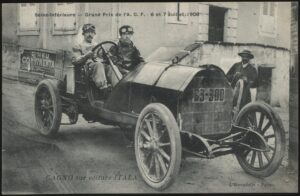 L'Hirondelle - 'Grand Prix de l'A.C.F - Cagno in an Itala' (1908) - Unused Postcard