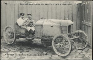 L'Hirondelle - 'Grand Prix de l'A.C.F - Naudin in a Sizaire-Naudin' (1908) - Unused Postcard