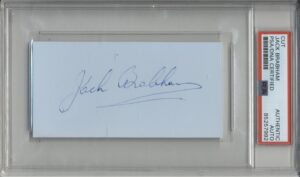 Loose Sleeve - 'Jack Brabham (AUS) 3x F1 World Champion' (1967) - PSA Authenticated Auto