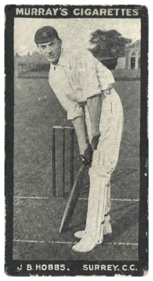 Murray - 'Cricketers & Footballers (Series H)' (c1912) - J.B. Hobbs (Surrey) Murray - 'Cricketers & Footballers (Series H)' (c1912) - J.B. Hobbs (Surrey)