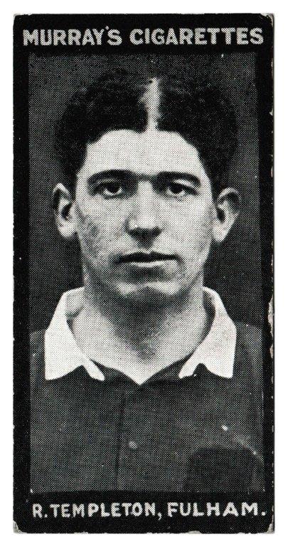 Murray - 'Footballers - Series J.' - Card #85 - R. Templeton (Fulham) Murray - 'Footballers - Series J.' - Card #85 - R. Templeton (Fulham)