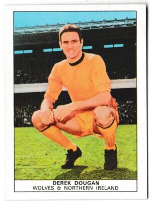 Nabisco - 'Footballers' (1970) - Card #10 - Derek Dougan (Wolverhampton Wanderers)