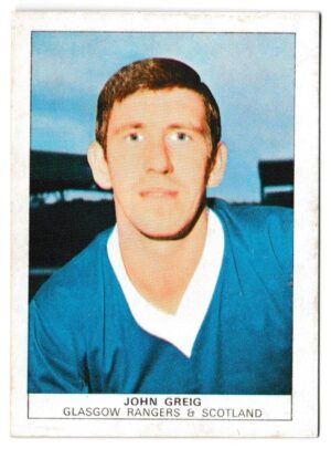 Nabisco - 'Footballers' (1970) - Card #12 - John Greig (Rangers)