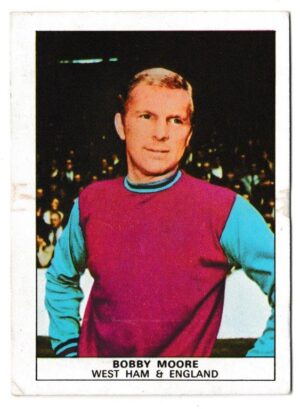 Nabisco - 'Footballers' (1970) - Card #3 - Bobby Moore (West Ham United) Nabisco - 'Footballers' (1970) - Card #3 - Bobby Moore (West Ham United)