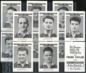 News Chronicle - 'Footballers' (1955) - Bradford City Full Set (12 Cards/2 Stars)