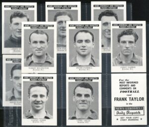 News Chronicle - 'Footballers' (1955) - Everton Full Set (10 Cards/2 Stars)