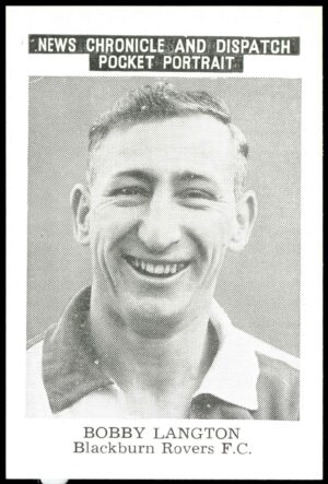 News Chronicle - Bobby Langton - 'Pocket Portrait (Blackburn Rovers - a)' (1955)
