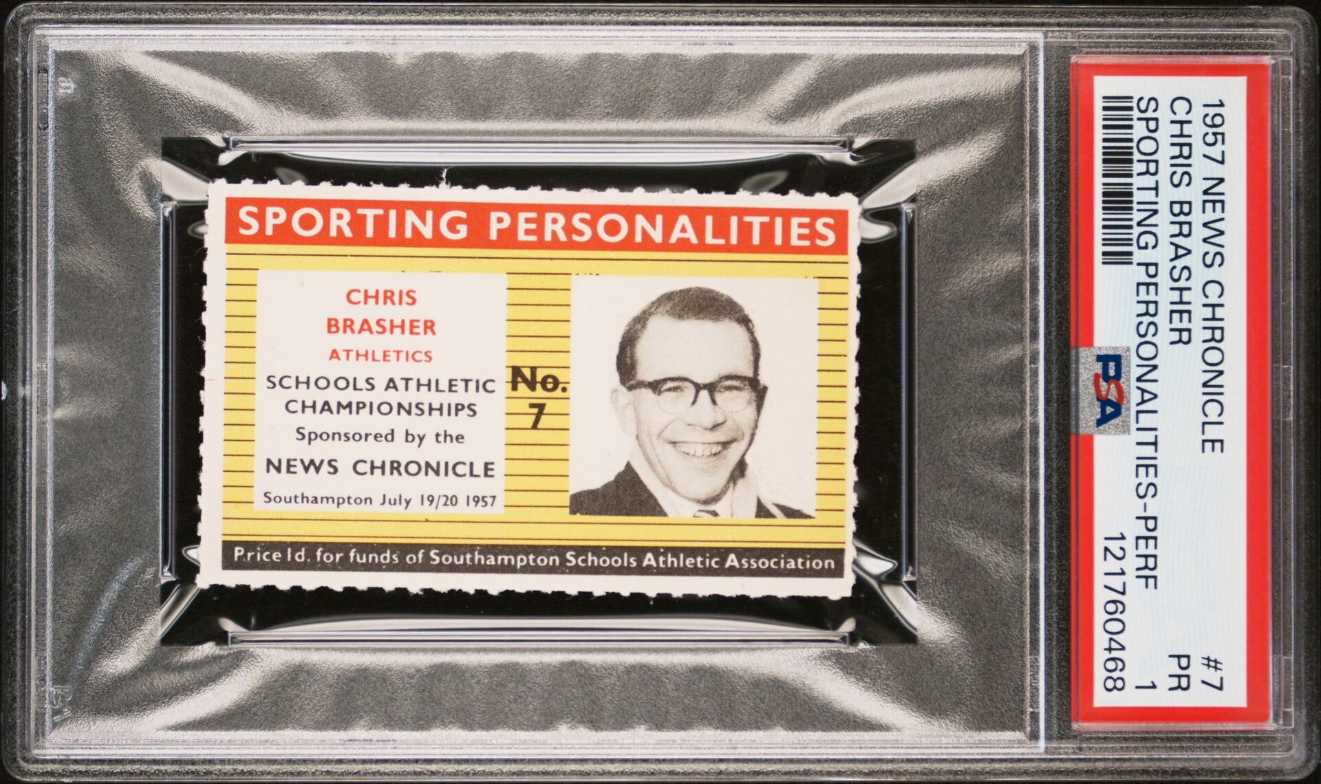 News Chronicle - 'Sporting Personalities' (1957) - Chris Brasher (Athletics) **PSA1** News Chronicle - 'Sporting Personalities' (1957) - Chris Brasher (Athletics) **PSA1**