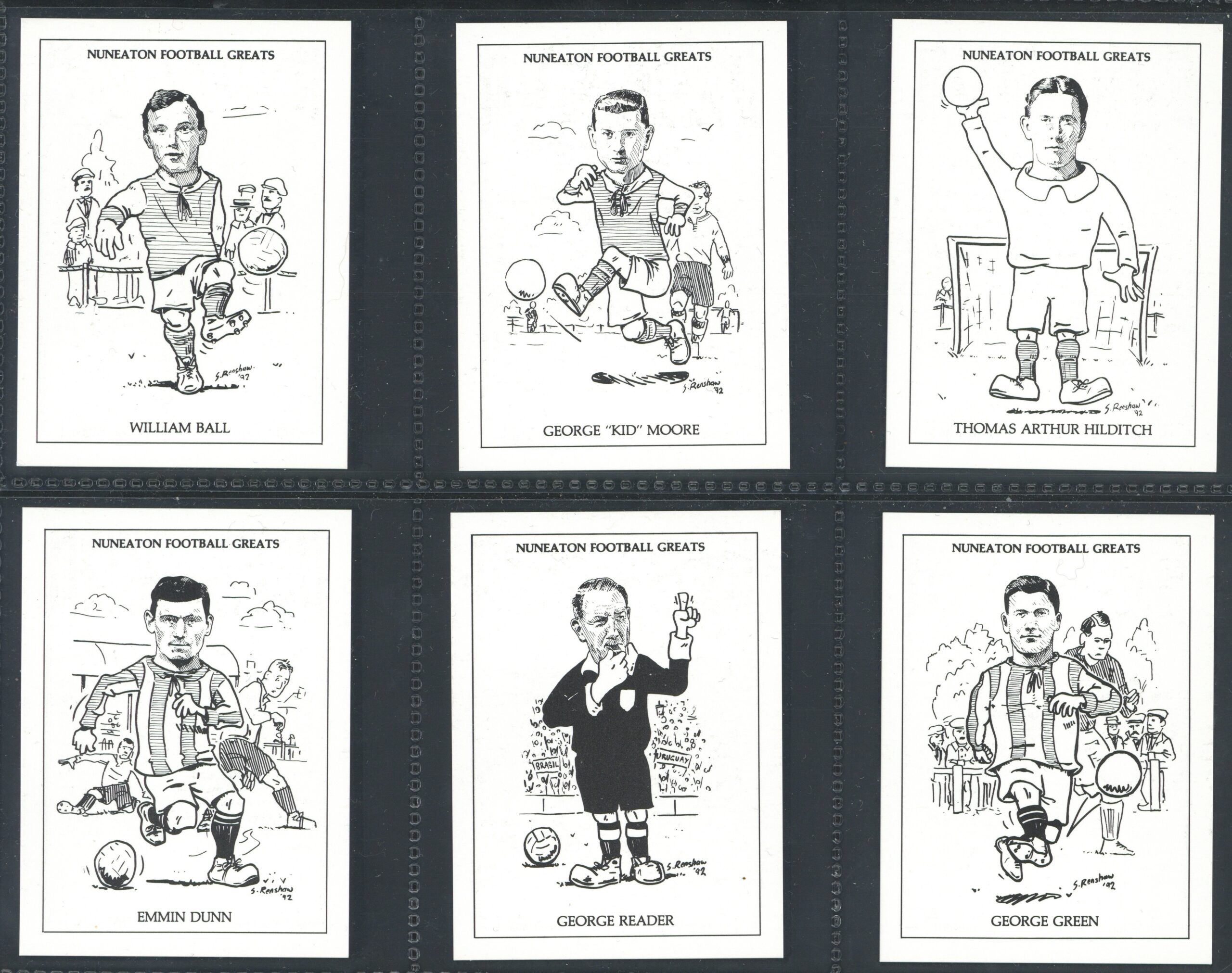 NFC - 'Nuneaton Football Greats' (1992) - Complete Set NFC - 'Nuneaton Football Greats' (1992) - Complete Set