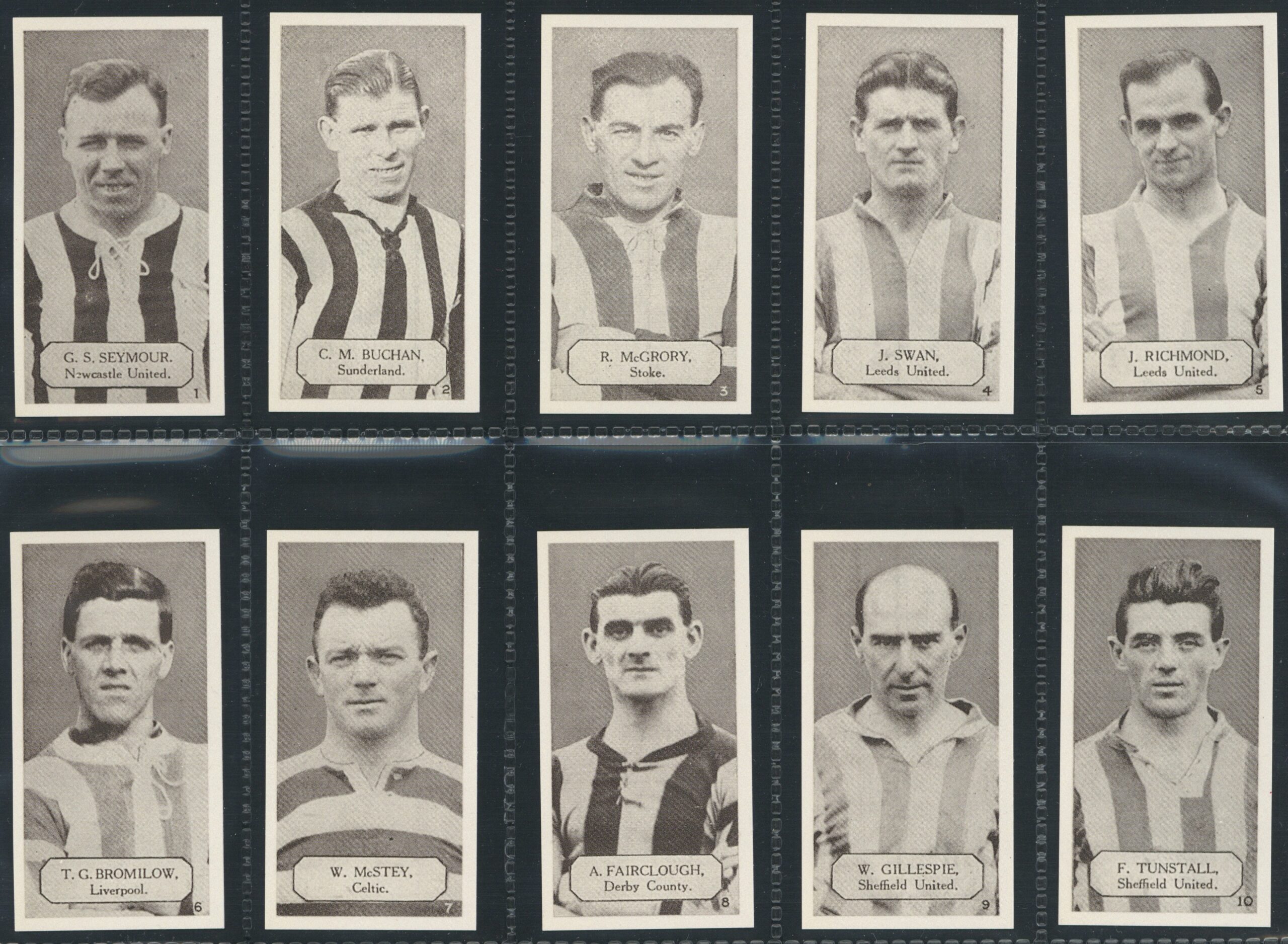 Nostalgia Reprints - 'Laceys Footballers (c1925)' Complete Set (2001) Nostalgia Reprints - 'Laceys Footballers (c1925)' Complete Set (2001)