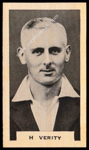 Connell's - 'Prominent Cricketers' (1934) - H. Verity (Yorkshire)