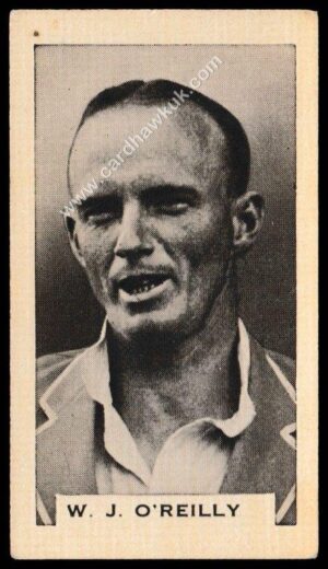 Connell's - 'Prominent Cricketers' (1934) - W.J. O'Reilly (New South Wales) Connell's - 'Prominent Cricketers' (1934) - W.J. O'Reilly (New South Wales)