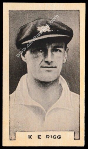 Connell's - 'Prominent Cricketers' (1934) - K.E. Rigg (Victoria)