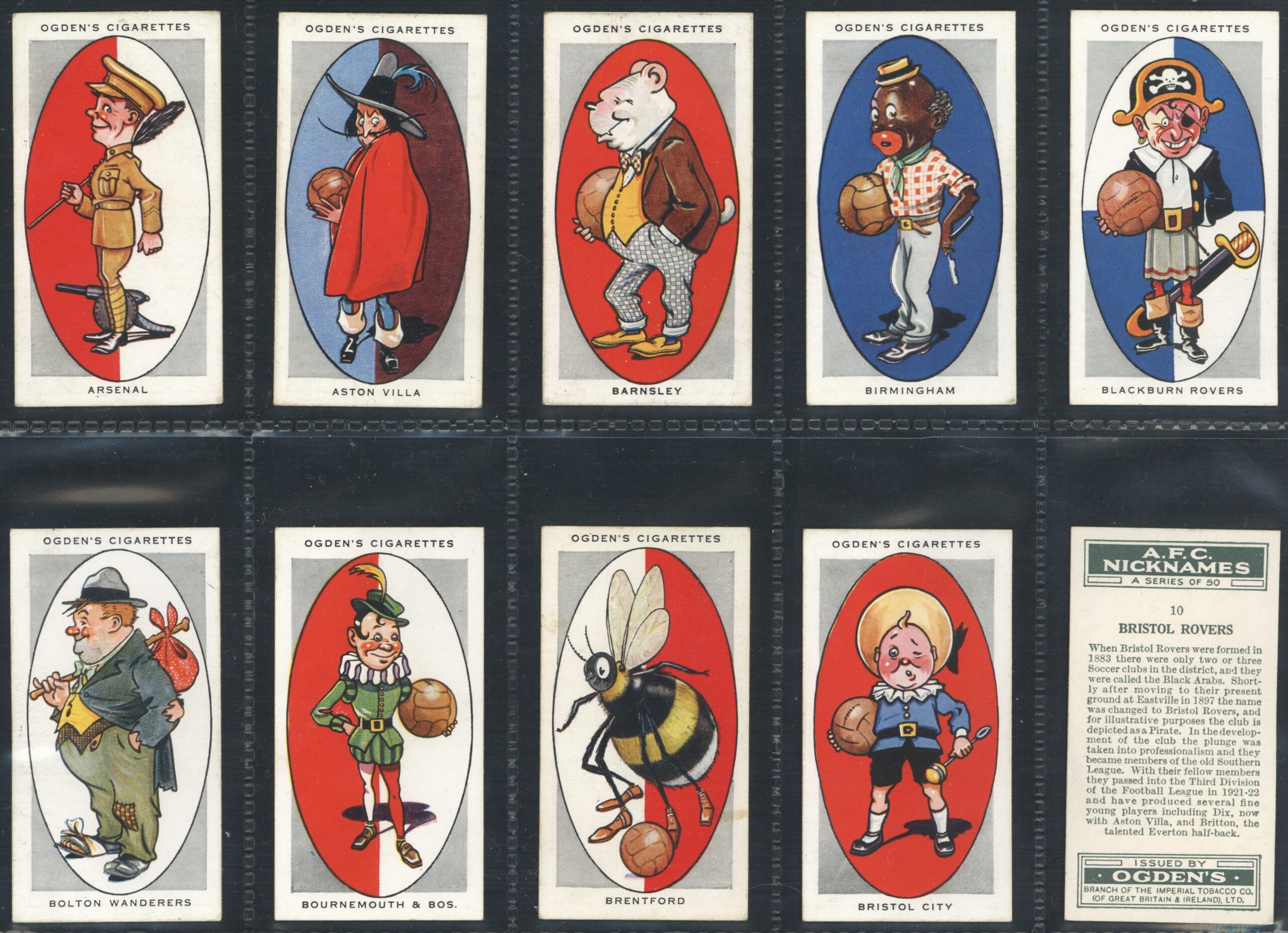 Ogden's - 'A.F.C. Nicknames' (1933) - Complete Set Ogden's - 'A.F.C. Nicknames' (1933) - Complete Set