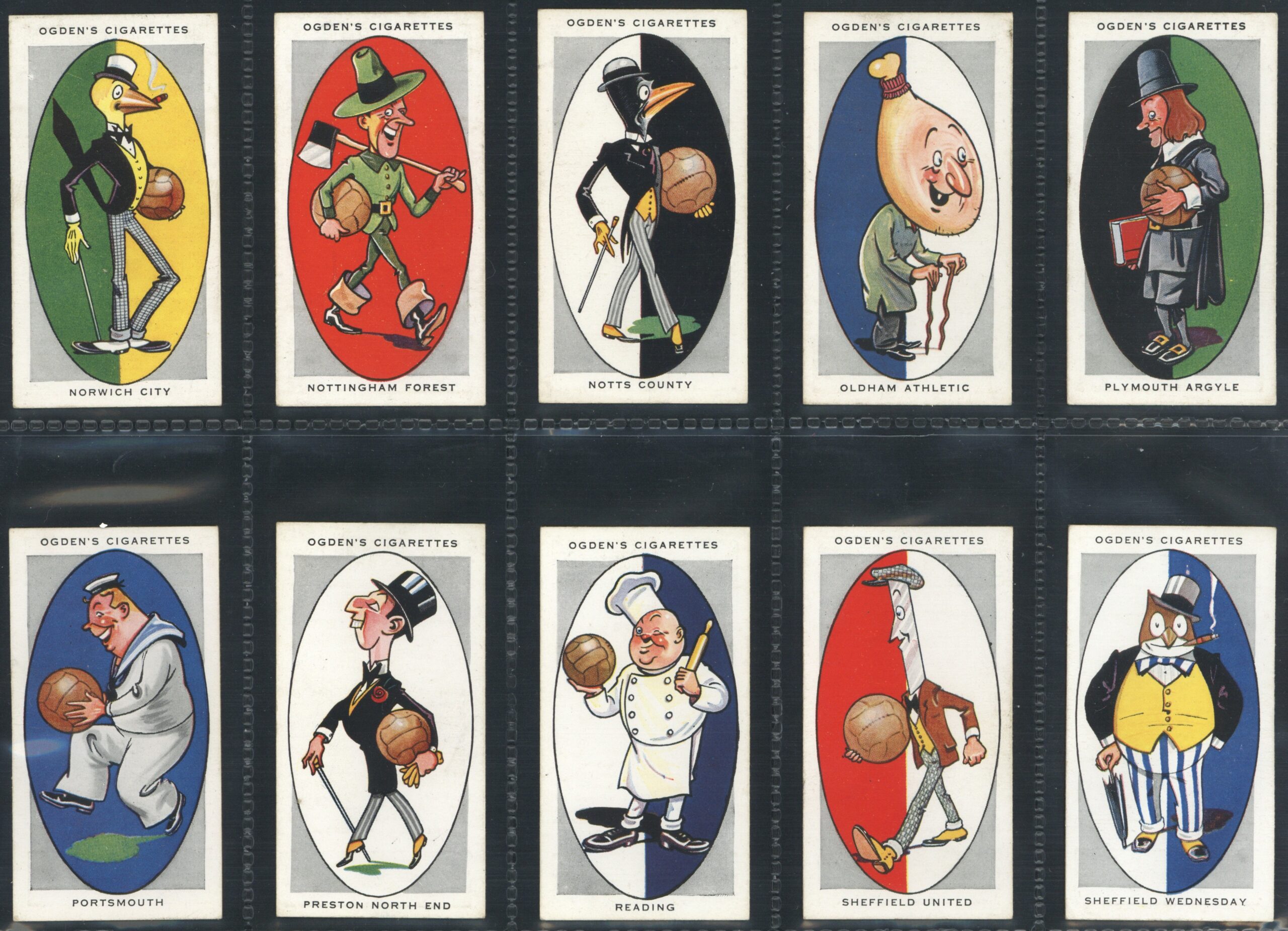 Ogden's - 'A.F.C. Nicknames' (1933) - Complete Set Ogden's - 'A.F.C. Nicknames' (1933) - Complete Set