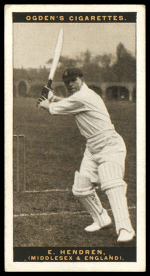 Ogden's - 'Australian Test Cricketers 1928-29' (1928) - #14 - E. Hendren (Middlesex)