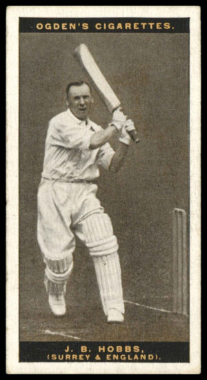 Ogden's - 'Australian Test Cricketers 1928-29' (1928) - #16 - J.B. Hobbs (Surrey) Ogden's - 'Australian Test Cricketers 1928-29' (1928) - #16 - J.B. Hobbs (Surrey)