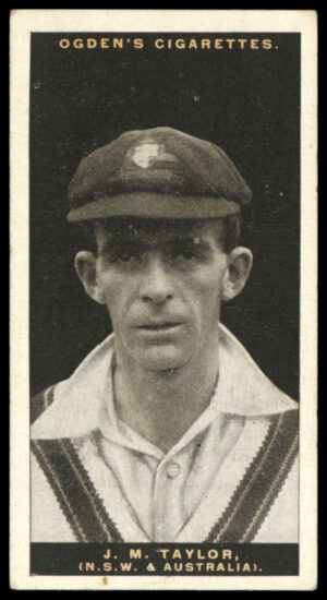 Ogden's - 'Australian Test Cricketers 1928-29' (1928) - #33 - J.M. Taylor (New South Wales)