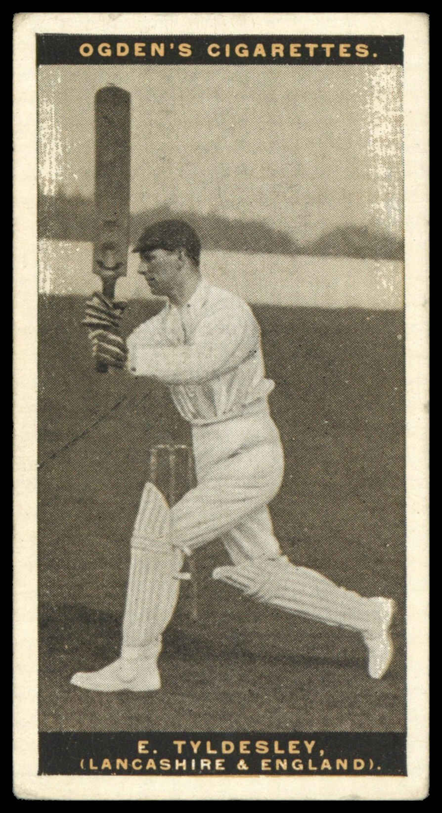 Ogden's - 'Australian Test Cricketers 1928-29' (1928) - #34 - E. Tyldesley (Lancashire) Ogden's - 'Australian Test Cricketers 1928-29' (1928) - #34 - E. Tyldesley (Lancashire)