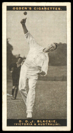 Ogden's - 'Australian Test Cricketers 1928-29' (1928) - #5 - D.D.J. Blackie (Victoria)