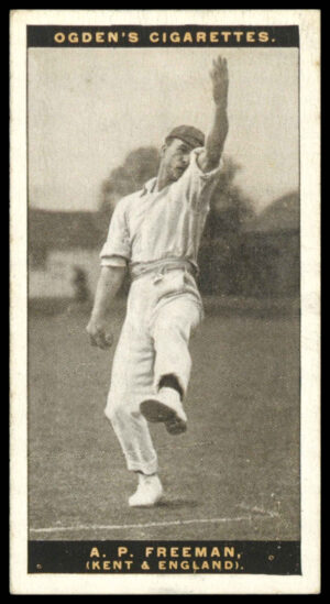 Ogden's - 'Australian Test Cricketers 1928-29' (1928) - #9 - A.P. Freeman (Kent) Ogden's - 'Australian Test Cricketers 1928-29' (1928) - #9 - A.P. Freeman (Kent)