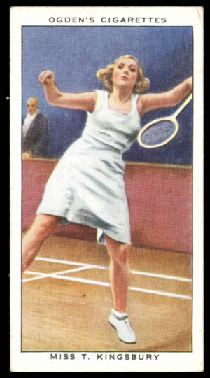Ogden's - 'Champions of 1936' (1936) - Miss t. Kingsbury (Badminton)