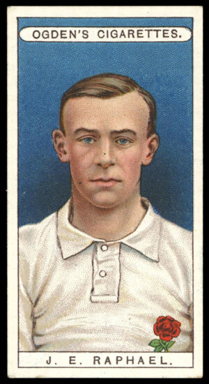 Ogden's - 'Famous Footballers' (1908) - J.E. Raphael (Old Merchant Taylors)