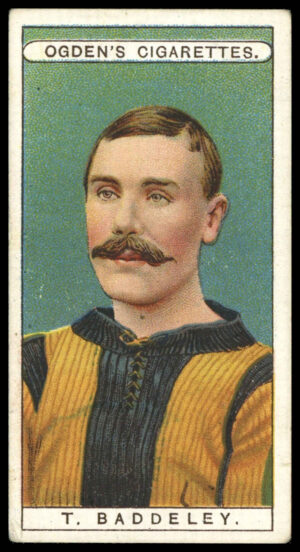 Ogden's - 'Famous Footballers' (1908) - #43 - T. Baddeley (Wolverhampton Wanderers)
