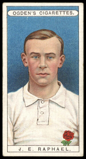 Ogden's - 'Famous Footballers' (1908) - J.E. Raphael (Old Merchant Taylors)