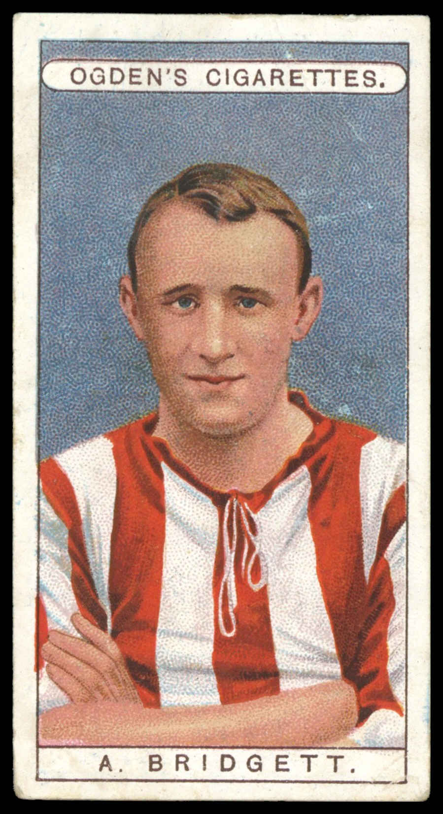 Ogden's - 'Famous Footballers' - A. Bridgett (Sunderland) (1908) Ogden's - 'Famous Footballers' - A. Bridgett (Sunderland) (1908)