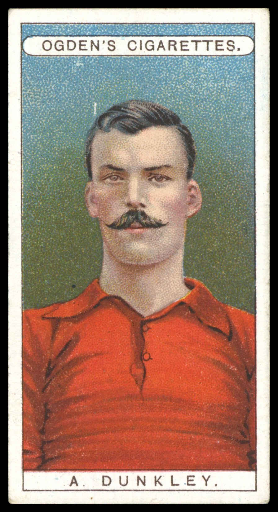 Ogden's - 'Famous Footballers' - A. Dunkley (Blackpool) (1908) Ogden's - 'Famous Footballers' - A. Dunkley (Blackpool) (1908)