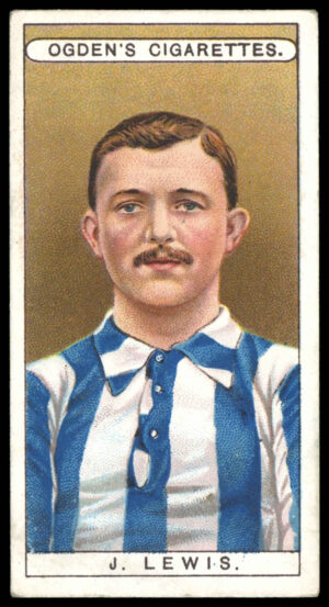 Ogden's - 'Famous Footballers' - J. Lewis (Brighton & Hove Albion) (1908)