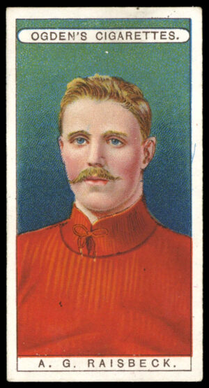 Ogden's - 'Famous Footballers' - A.G. Raisbeck (Liverpool) (1908)