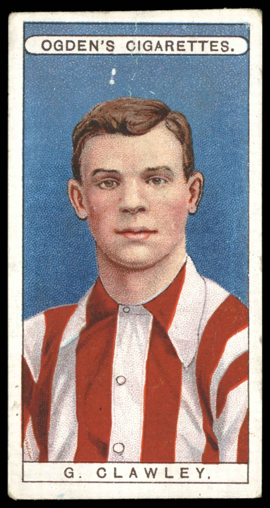 Ogden's - 'Famous Footballers' - G. Clawley (Southampton) (1908) Ogden's - 'Famous Footballers' - G. Clawley (Southampton) (1908)
