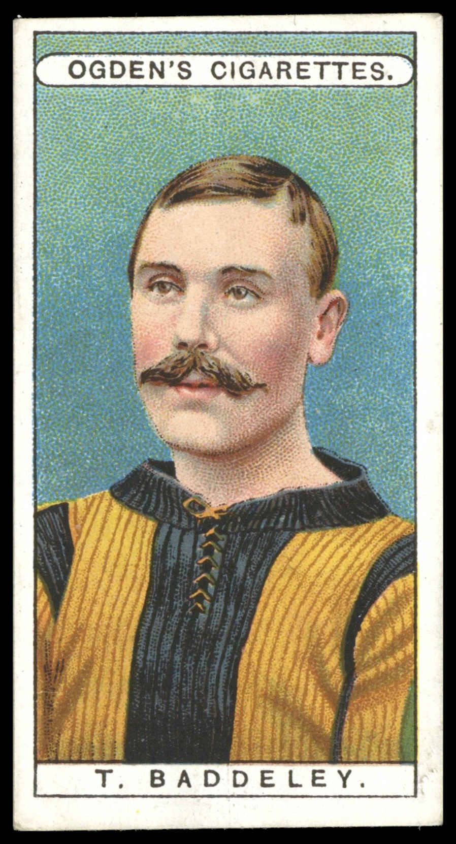 Ogden's - 'Famous Footballers' - T. Baddeley (Wolverhampton Wanderers) (1908) Ogden's - 'Famous Footballers' - T. Baddeley (Wolverhampton Wanderers) (1908)