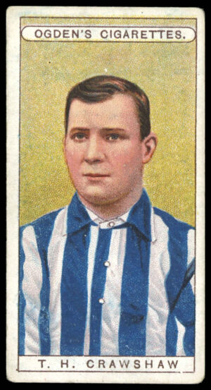 Ogden's - 'Famous Footballers' - T.H. Crawshaw (Sheffield Wednesday) (1908) Ogden's - 'Famous Footballers' - T.H. Crawshaw (Sheffield Wednesday) (1908)
