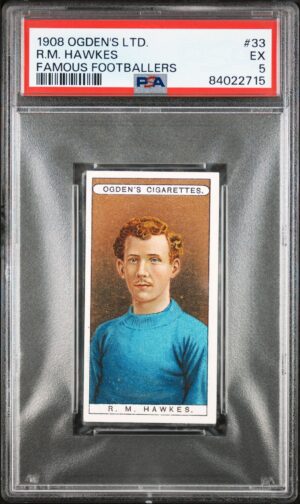 Ogden's - 'Famous Footballers' (1908) - R.M. Hawkes (Luton Town) **PSA5**