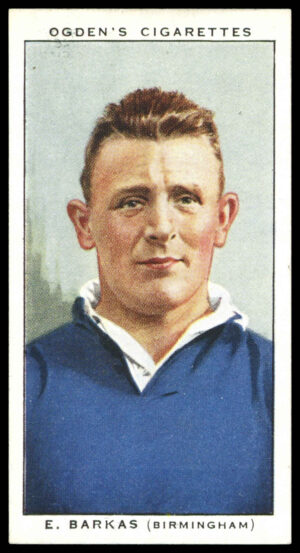 Ogden's - 'Football Club Captains' (1935) - #1 - E. Barkas (Birmingham)