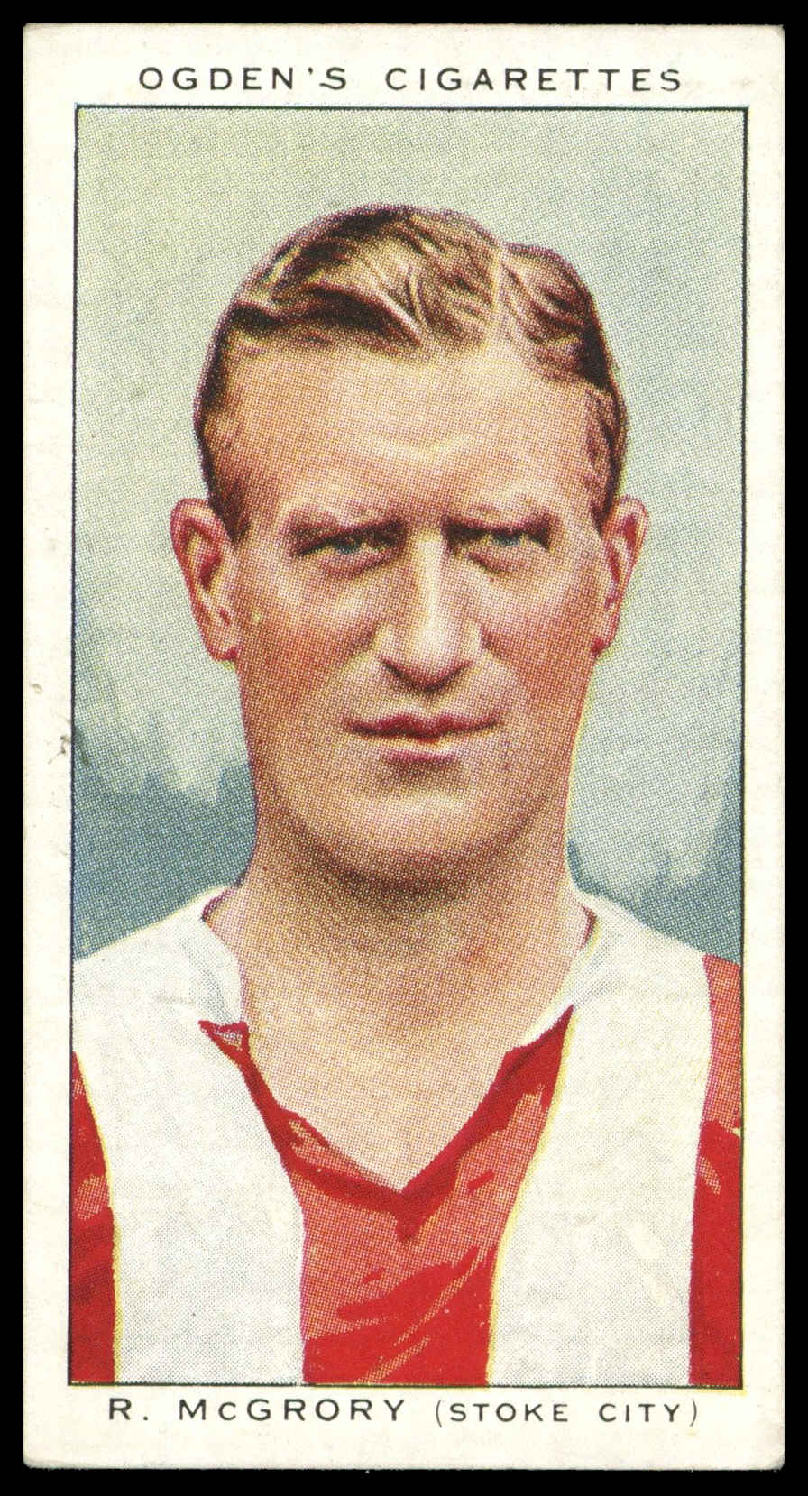 Ogden's - 'Football Club Captains' (1935) - #17 - R. McGregory (Stoke City) Ogden's - 'Football Club Captains' (1935) - #17 - R. McGregory (Stoke City)