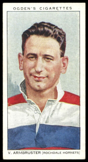 Ogden's - 'Football Club Captains' (1935) - #25 - V. Armbruster (Rochdale)