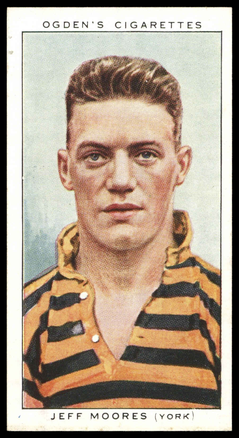 Ogden's - 'Football Club Captains' (1935) - #38 - Jeff Moores (York) Ogden's - 'Football Club Captains' (1935) - #38 - Jeff Moores (York)