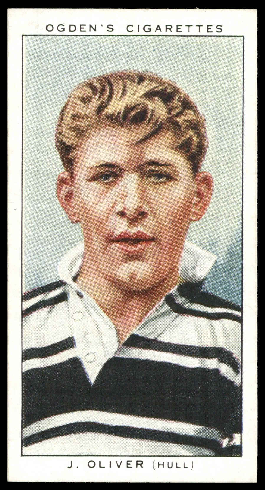 Ogden's - 'Football Club Captains' (1935) - #39 - J. Oliver (Hull) Ogden's - 'Football Club Captains' (1935) - #39 - J. Oliver (Hull)